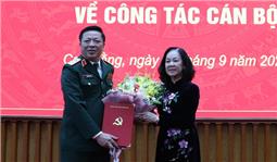 Trung tướng Trần Hồng Minh giữ chức Bí thư tỉnh uỷ Cao Bằng